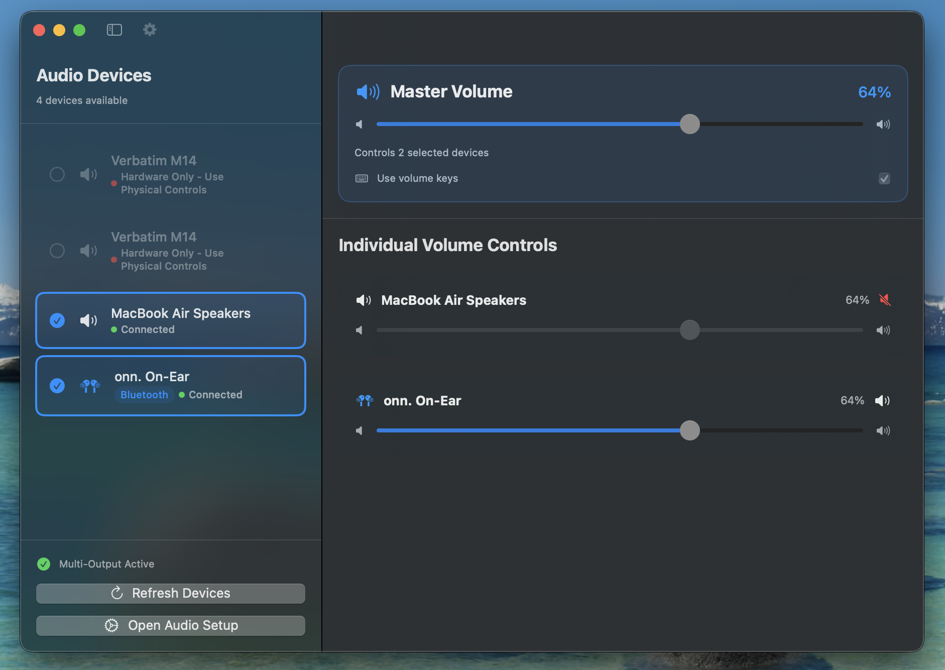 Group Bluetooth Audio Main Interface