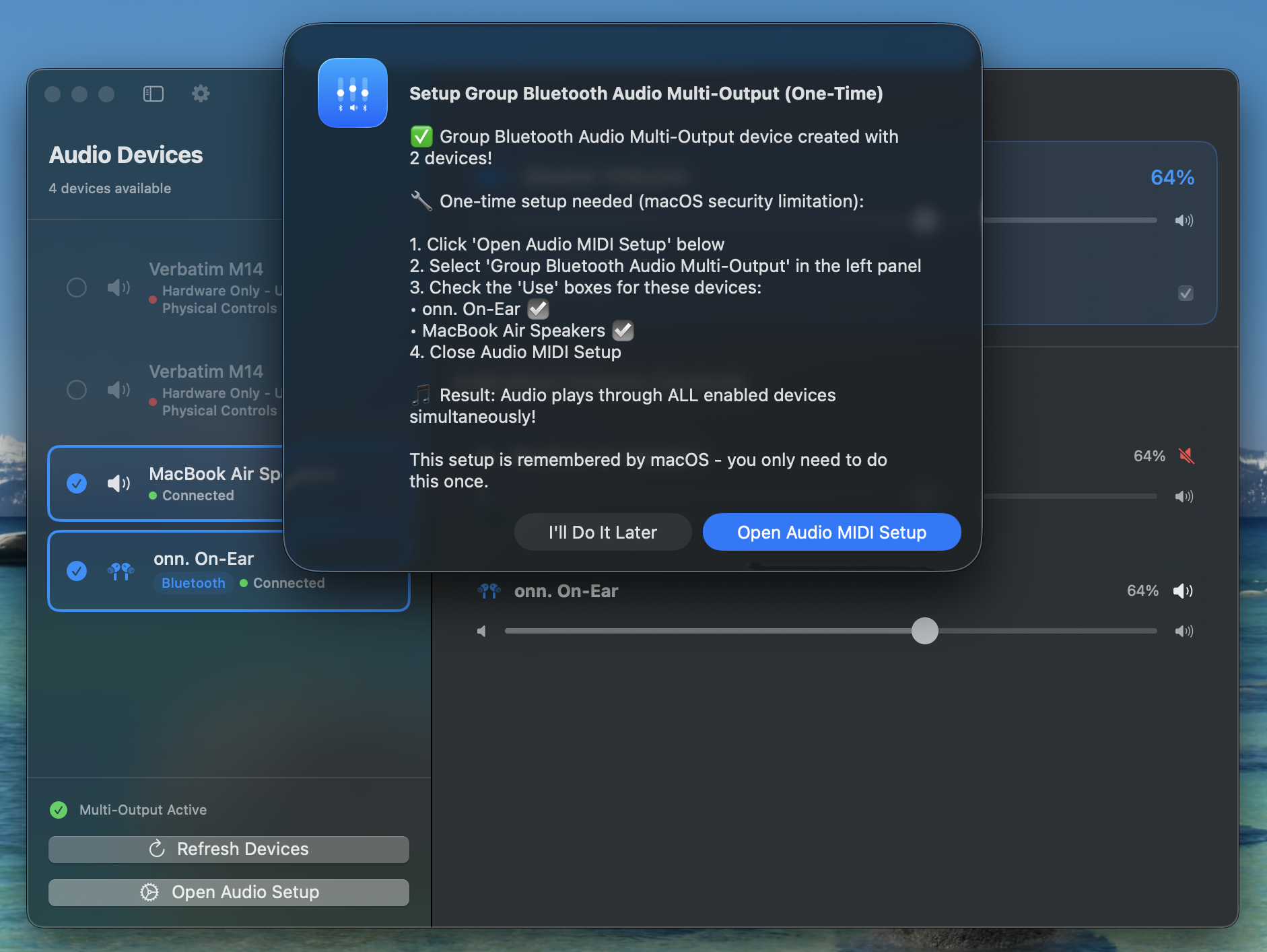 Setup Dialog